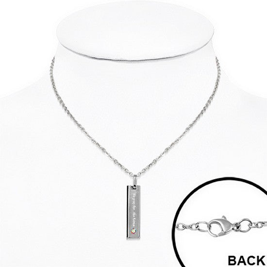 We Pray for the Future Pendant Necklace