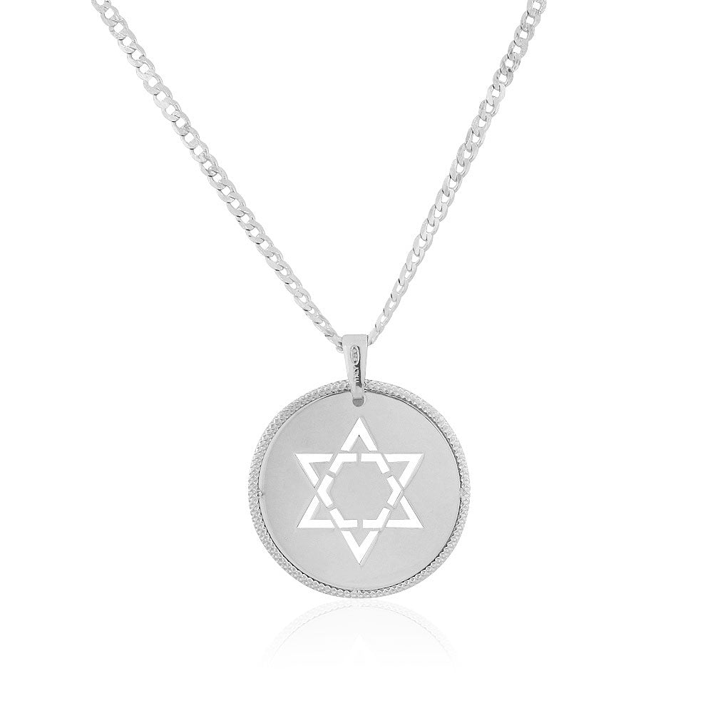 Jewish Star of David Mens Boys Pendant Necklace
