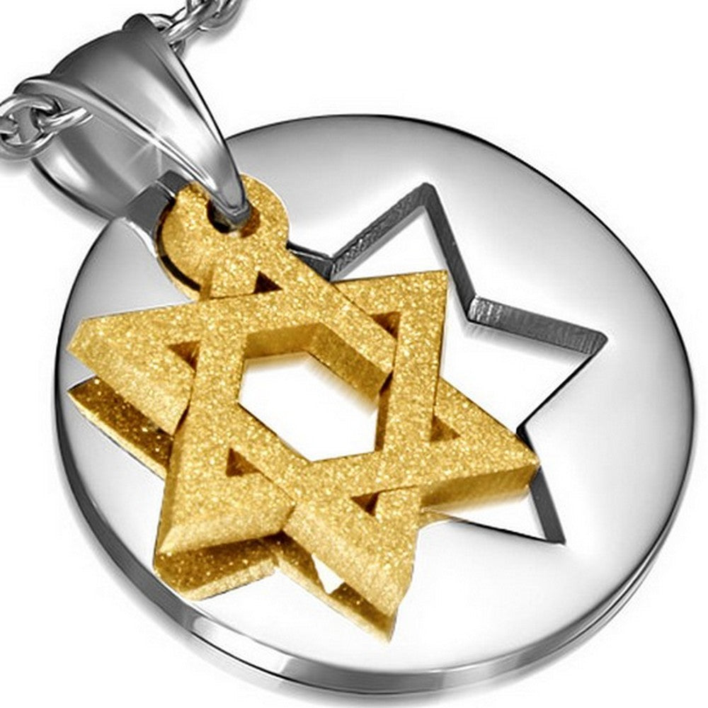 Glittering Jewish Star of David Pendant