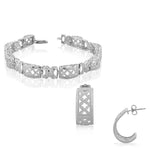 Diamond Cutout Tennis Bracelet