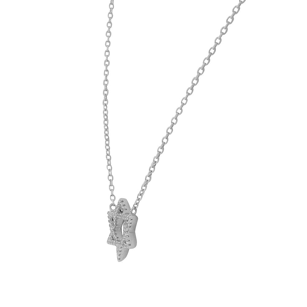 Elegant Star of David Sterling Silver Pendant