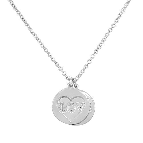 925 Sterling Silver Love Heart Pendant Necklace
