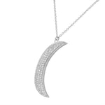 Crystal Crescent Moon Pendant