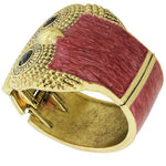 Pink Rose Owl Cuff