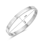 Stainless Steel Silver-Tone Jewish Prayer in Hebrew Ani LeDodi My Beloved Is Mine Song of Songs Bangle Bracelet
