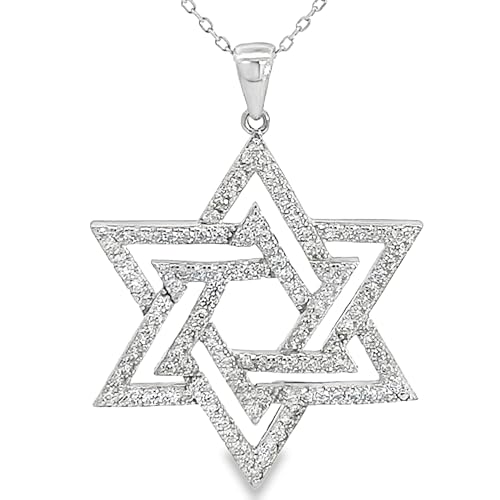 Star of David Necklace - Stainless Steel Elegant Jewelry - The Israel Store Star of David Necklace - Stainless Steel Elegant Jewelry - The Israel Store