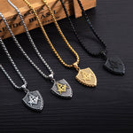 My Daily Styles Stainless Steel Mens Freemason Necklace - Masonic Symbol Pendant Necklace - 22" Inch Chain