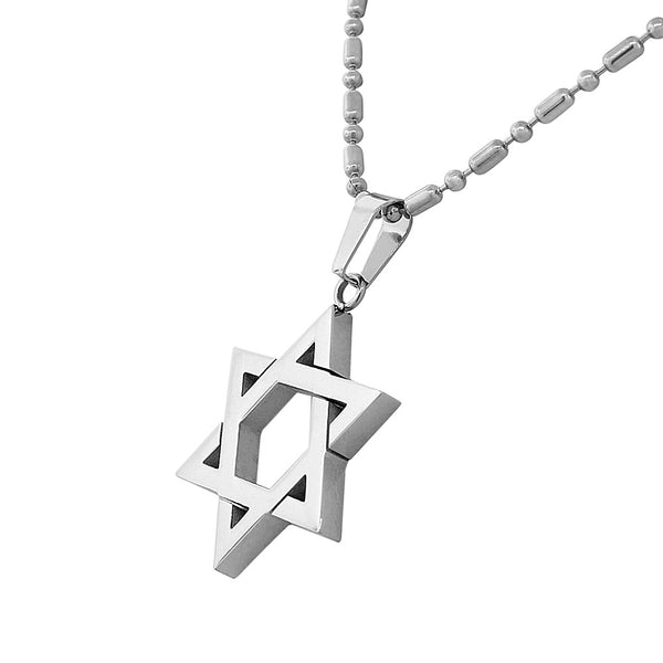 Classic Star of David Necklace Stainless Steel
