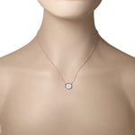 925 Sterling Silver Evil Eye Hamsa White Blue CZ Pendant Necklace