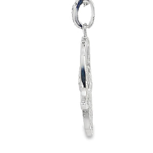 My Daily Styles 925 Sterling Silver Hamsa CZ Pendant Necklace