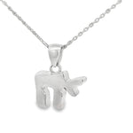 My Daily Styles 925 Sterling Silver Simulated Opal Chai Jewish Pendant