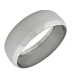 Stainless Steel Round Silver-Tone Classic Bangle Bracelet