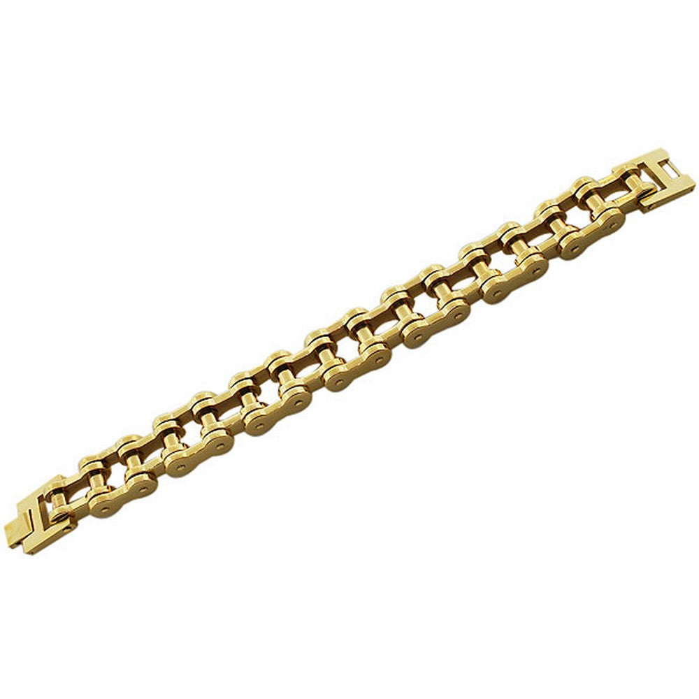 Gold Bike Chain Link Bracelet
