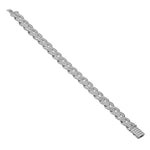 My Daily Styles Men's 925 Sterling Silver CZ Cuban Link Hip Hop 14mm Bracelet - 9"