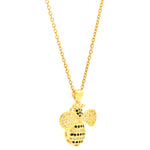 My Daily Styles Women's Stainless Steel Bumble Bee Pendant Necklace