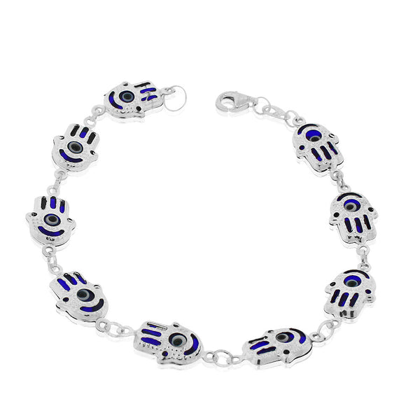 Blue Hamsa Bracelet