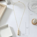 My Daily Styles Gold Tone Plated Mezuzah Pendant Necklace with Blue & White CZ Stones – Jewish Mezuzah Scroll Pendant with Filigree Design – Elegant Judaica Jewelry