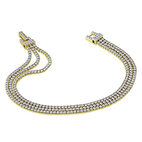 Triple Tennis Bracelet