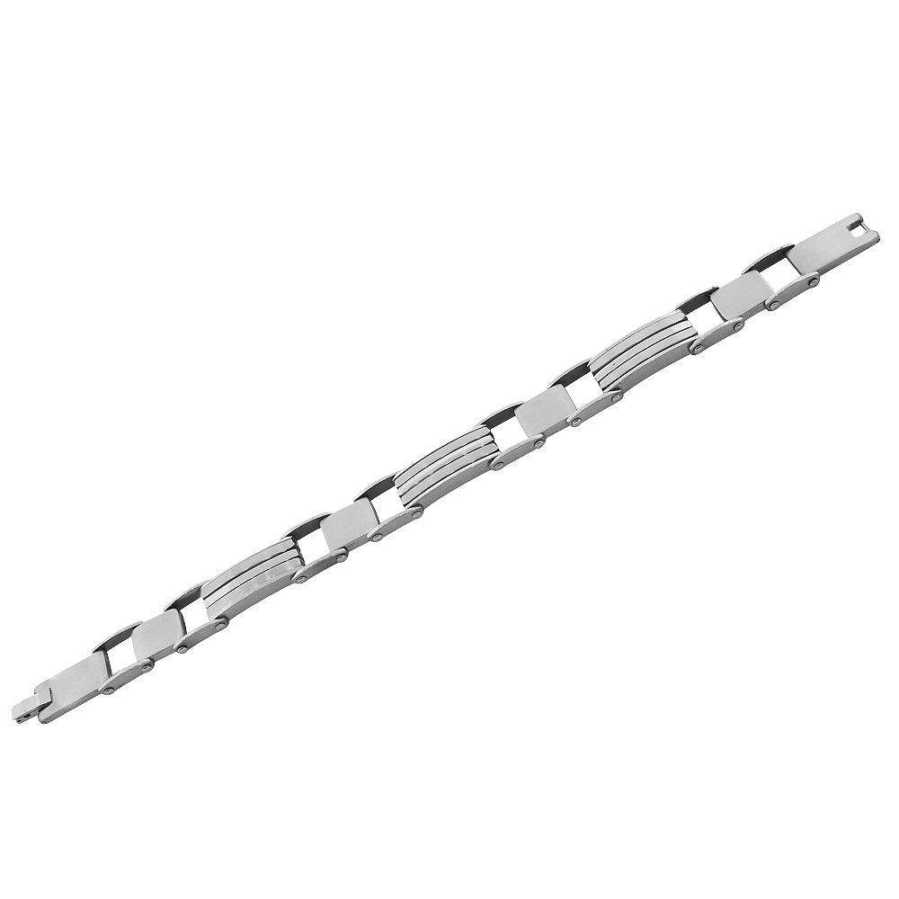 Stainless Steel Link Mens Bracelet, 8.75"
