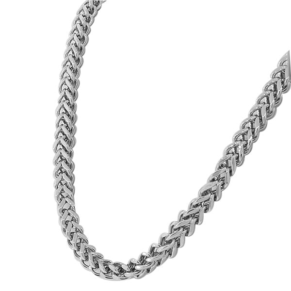 Mens Franco Chain Necklace and Bracelet Set
