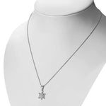 925 Sterling Silver Turtle CZ Womens Pendant Necklace