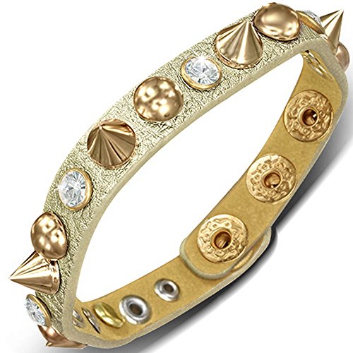 Orange Stud Snap Bracelet