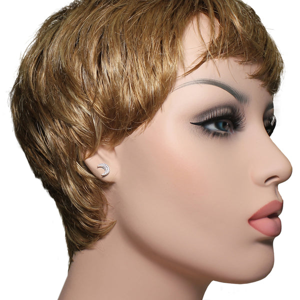 Half Crescent Studs