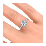 2.00 CT IGI Lab Grown Diamond F VS1 Solitaire Ring 18K White Gold