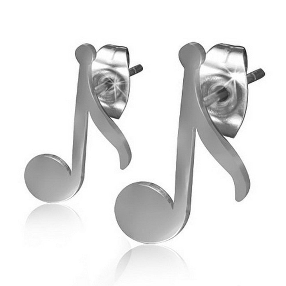 Classic Music Musical Clef Note Small Stud Earrings