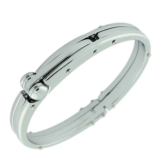 Handcuff Stainless Steel Mens Bracelet