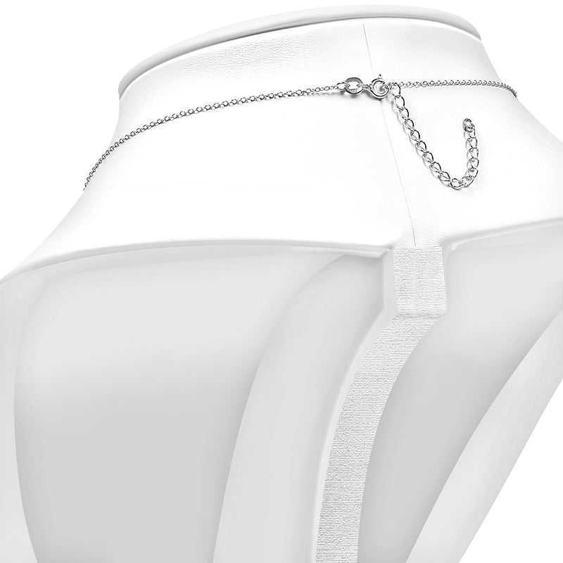 Small 925 Sterling Silver Chai Living Jewish Hebrew Pendant Necklace, 18"