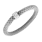 Crystal Mesh in Silver