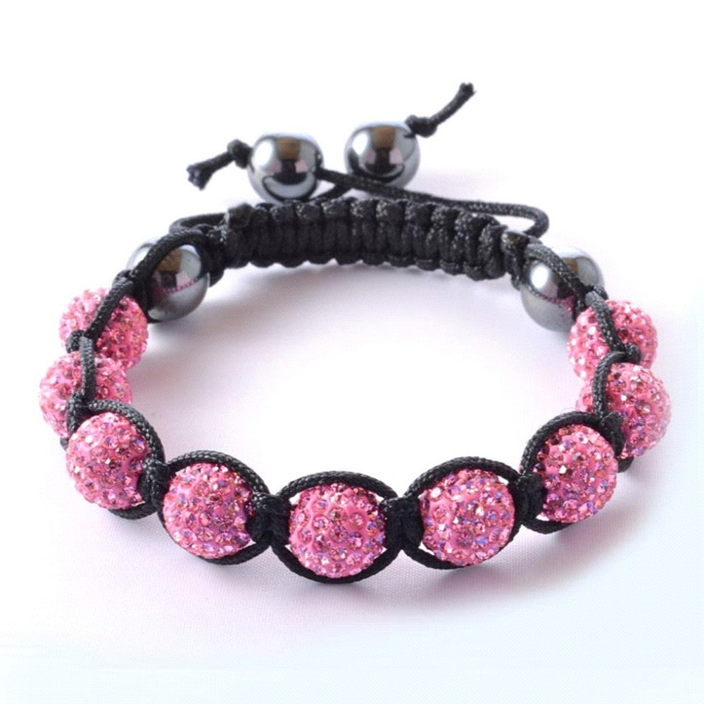 Pink Onyx Bead Bracelet