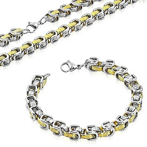 Greek Key Double Set