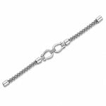 My Daily Styles Women's Gold Tone Stainless Steel Bracelet with CZ Accent Clasp, 8 Inch Multi Strand Link Chain Bracelet, Polished Finish, Fashion Jewelry Gift for Women