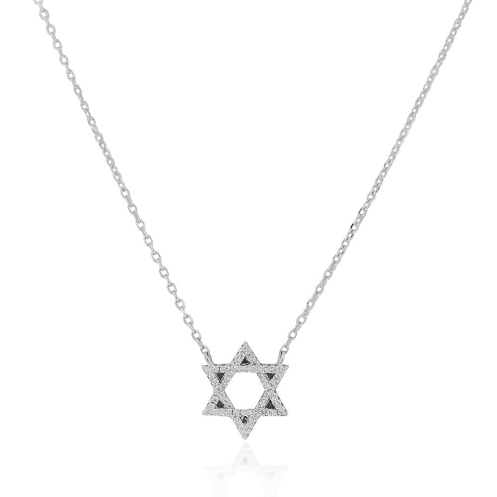Elegant Star of David Sterling Silver Pendant