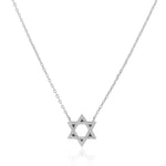 Elegant Star of David Sterling Silver Pendant