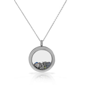 Stainless Steel Sea Marine Fish Locket Pendant Necklace - Charms Included