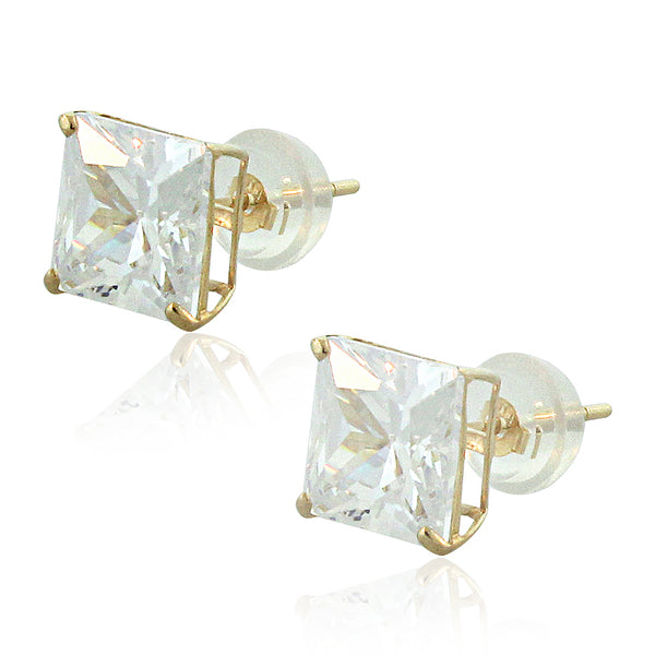 14K Gold Gemstone Studs