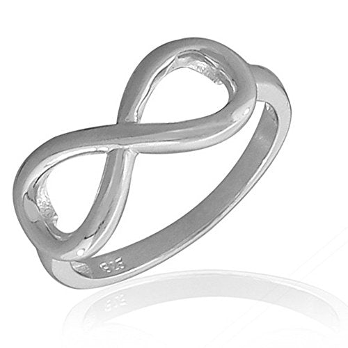 Polish Silver Infinity Ring
