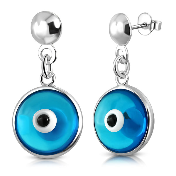 Light Evil Eye Earrings
