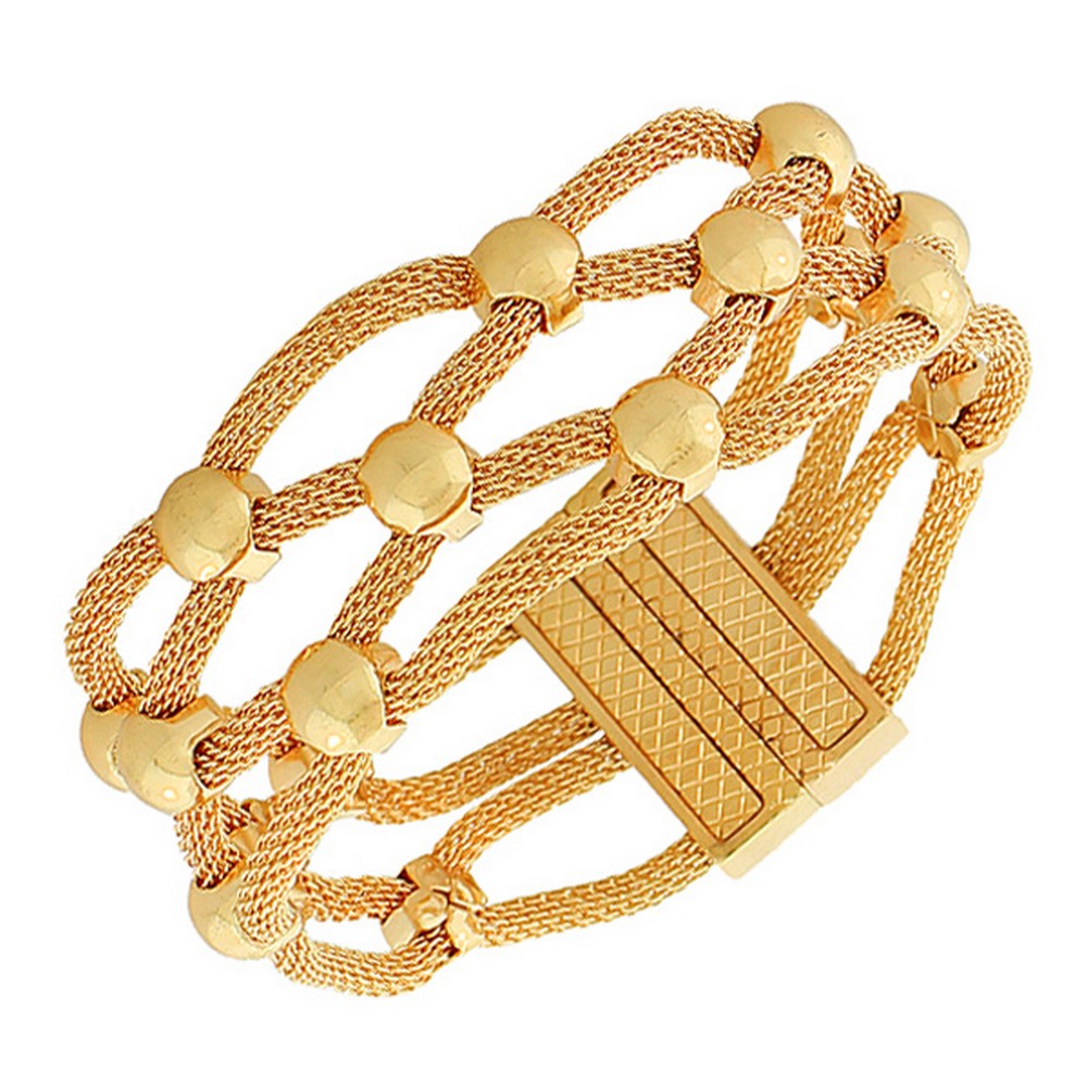 Gold Fashion Mesh Bracelet