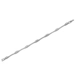 925 Sterling Silver White Clear CZ Classic Bridal Tennis Bracelet