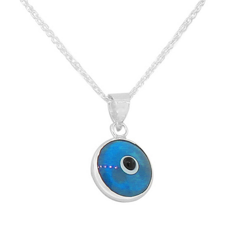 Classic Evil Eye Necklace Sterling Silver