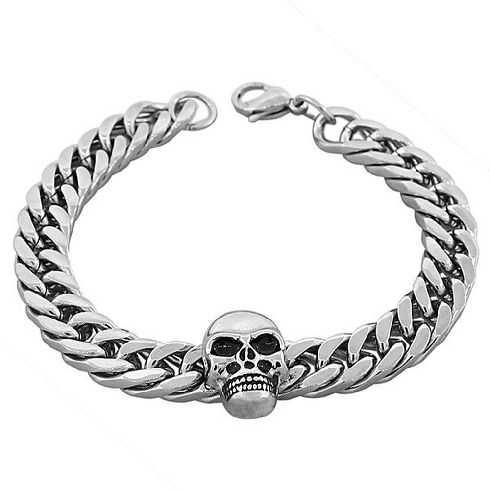 Cuban Skull Chain Bracelet