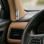 My Daily Styles Metal Nickel Car Mezuzah with Jerusalem Theme Travelers Prayer Scroll Jewish Hoshen Mezuza from Israel 2.5"