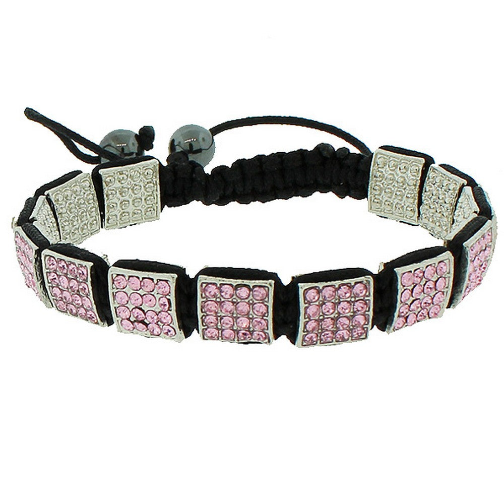 Pink Square Bracelet