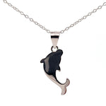 My Daily Styles 925 Sterling Silver Blue Dolphin Pendant Necklace
