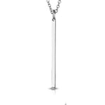 My Daily Styles Stainless Steel Yellow Gold-Tone Silver-Tone Vertical Bar Pendant Necklace, 18"