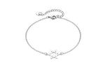 My Daily Styles Stainless Steel Star of David Bracelet for Women – Adjustable 5.9” + 2” Chain – Durable Hypoallergenic Jewish Bracelet with Polished Star Design